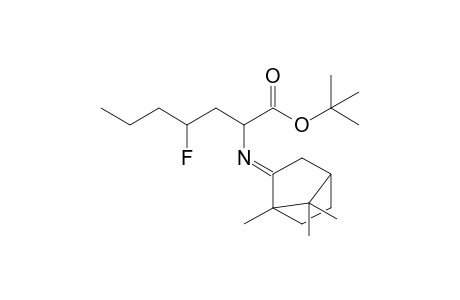 t-Butyl 4'-fluoro-2-(1",7",7"-trimethylbicyclo[2.2.1]hept-2"-ylidene)aminoheptanoate