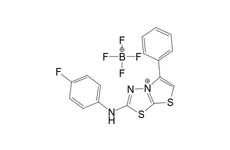 5-Phenyl-2-[(4-fluorophenyl)amino]thiazolo[2,3-b]-1,3,4-thiazolium tetrafluoroborate