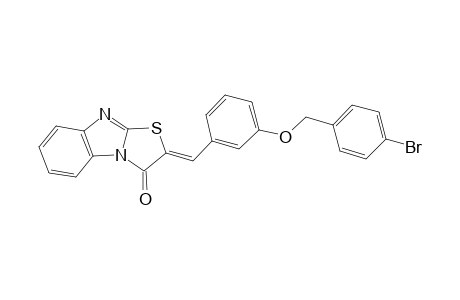 (2Z)-2-{3-[(4-bromobenzyl)oxy]benzylidene}[1,3]thiazolo[3,2-a]benzimidazol-3(2H)-one