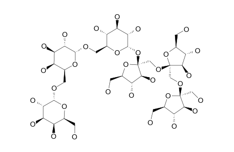 DP(6);ALPHA-D-GALACTOPYRANOSYL-(1->6)-ALPHA-D-GALACTOPYRANOSYL-(1->6)-ALPHA-D-GLUCOPYRANOSYL-(1->2)-BETA-D-FRUCTOFURANOSYL-(1->2)-BETA-D-FRUCTOFURANOSYL