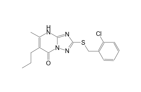 2-[(2-chlorobenzyl)sulfanyl]-5-methyl-6-propyl[1,2,4]triazolo[1,5-a]pyrimidin-7(4H)-one