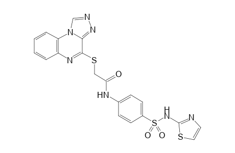 2-([1,2,4]Triazolo[4,3-a]quinoxalin-4-ylthio)-N-(4-(N-(thiazol-2-yl)-sulfamoyl)phenyl)acetamide