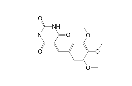 2,4,6(1H,3H,5H)-pyrimidinetrione, 1-methyl-5-[(3,4,5-trimethoxyphenyl)methylene]-, (5E)-