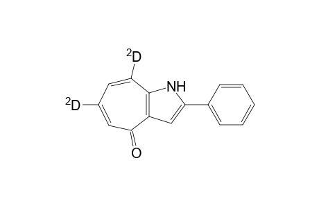 6,8-Dideuterio-2-phenylcyclohepta[b]pyrrol-4-one