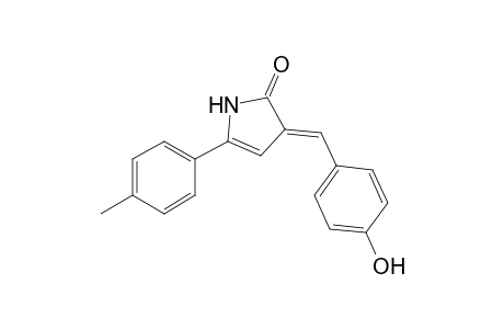 3-(4'-Hydroxybenzylidene)-1,3-dihydro-5-(p-methylphenyl)-2H-pyrrol-2-one