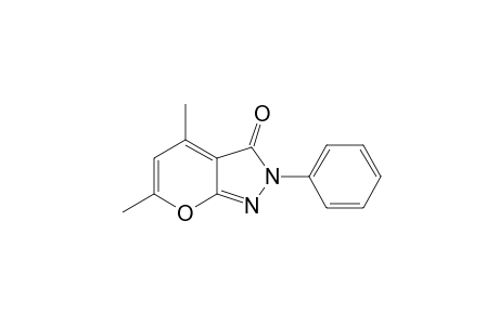 4,6-dimethyl-2-phenylpyrano[2,3-c]pyrazol-3(2H)-one