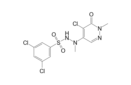 3,5-dichlorobenzenesulfonic acid, 2-(5-chloro-1,6-dihydro-1-methyl-6-oxo-4-pyridazinyl)-2-methylhydrazide