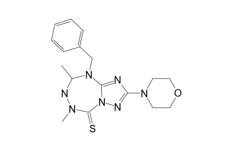 9-BENZYL-6,8-DIMETHYL-2-MORPHOLINO-5,6,7,8-TETRAHYDRO-[1,2,4]-TRIAZOLO-[1,5-D]-[1,2,4,6]-TETRAZEPINE-5-(9H)-THIONE