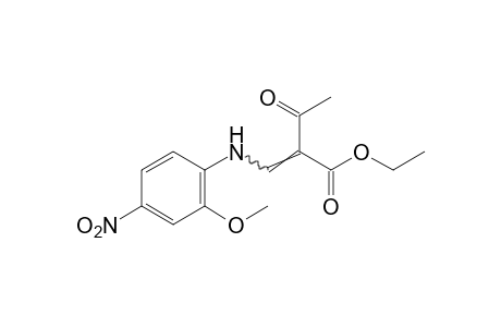 2-[(4-nitro-o-anisidino)methylene]acetoacetic acid, ethyl ester