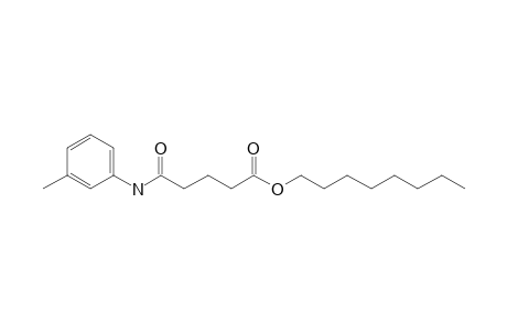 Glutaric acid, monoamide, N-(3-methylphenyl)-, octyl ester