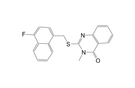 2-{[(4-fluoro-1-naphthyl)methyl]sulfanyl}-3-methyl-4(3H)-quinazolinone
