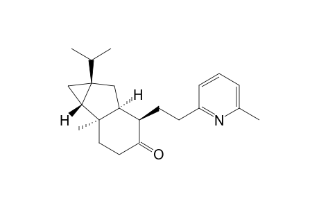 Cycloprop[a]inden-4(1H)-one, octahydro-1b-methyl-6a-(1-methylethyl)-5-[2-(6-methyl-2-pyridinyl)ethyl]-, [1aS-(1a.alpha.,1b.beta.,5.alpha.,5a.beta.,6a.alpha.)]-