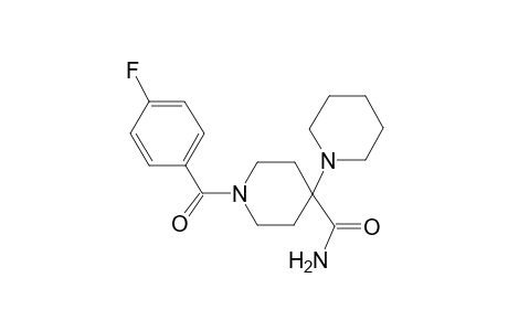 1'-(4-Fluorobenzoyl)-[1,4']bipiperidinyl-4'-carboxylic acid, amide