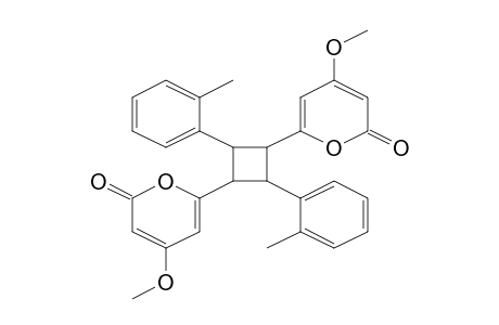 Cyclobutane, 1r,3E-bis(4-methoxy-2-oxo-2H-pyran-6-yl)-2Z,4E-bis(2-methylphenyl)-