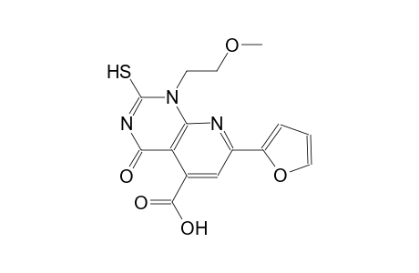 pyrido[2,3-d]pyrimidine-5-carboxylic acid, 7-(2-furanyl)-1,4-dihydro-2-mercapto-1-(2-methoxyethyl)-4-oxo-