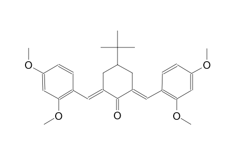 cyclohexanone, 2,6-bis[(2,4-dimethoxyphenyl)methylene]-4-(1,1-dimethylethyl)-, (2E,6E)-
