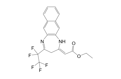 Ethyl (2Z)-[1,3-Dihydro-4-(pentafluoroethyl)-2H-naphtho[2,3-b][1,4]diazepin-2-ylidene]acetate
