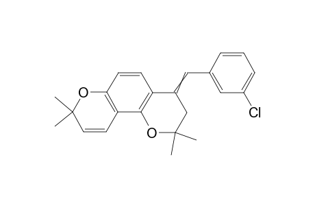 4-(3-Chlorobenzylidene)-3,4-dihydro-2,2,8,8-tetramethyl-2H,8H-pyrano[2,3-f]chromene