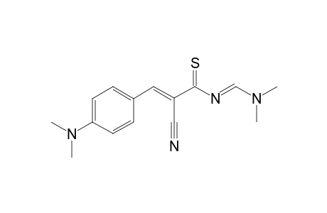 2-Cyano-N-dimethylaminomethylene-3-(4-dimethylamino-phenyl)-thioacrylamide