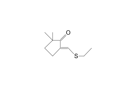 (E)-5,5-Dimethyl-2-(ethylthio-methylene)-cyclopentanone