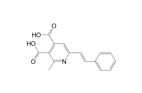 2-Methyl-6-[(E)-2-phenylethenyl]pyridine-3,4-dicarboxylic acid