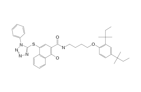 N-[4-(2,4-Di-tert-pentylphenoxy)butyl]-1-hydroxy-4-(1-phenyl-1H-tetrazol-5-ylthio)-2-naphthalenecarboxamide