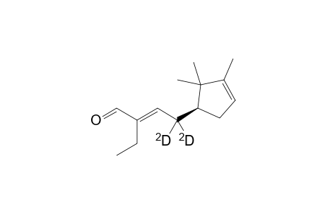 2-Ethyl-4-[2',2',3'-trimethylcyclopent-3'-en-1'-yl]-(4,4-dideuterio)but-2-enal