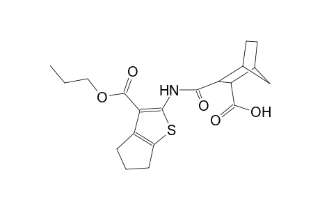3-({[3-(propoxycarbonyl)-5,6-dihydro-4H-cyclopenta[b]thien-2-yl]amino}carbonyl)bicyclo[2.2.1]heptane-2-carboxylic acid