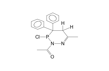 2-ACETYL-4,4-DIPHENYL-3-CHLORO-6-METHYL-2,3,4,5-TETRAHYDRO-1,2,3-DIAZAPHOSPHORIN