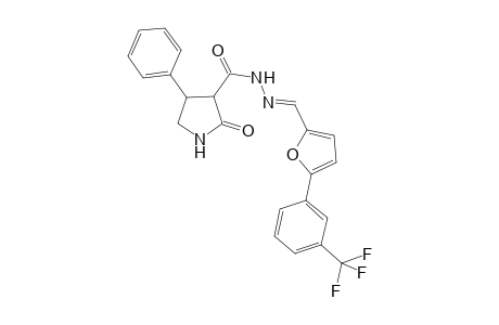 2-keto-4-phenyl-N-[(E)-[5-[3-(trifluoromethyl)phenyl]-2-furyl]methyleneamino]pyrrolidine-3-carboxamide