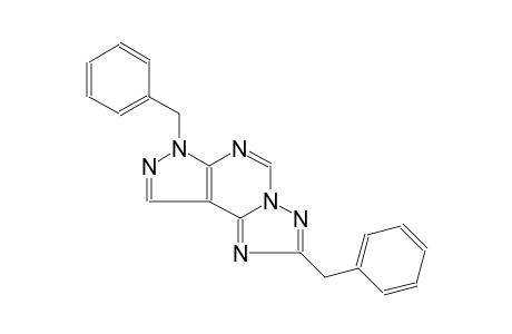 7H-pyrazolo[4,3-e][1,2,4]triazolo[1,5-c]pyrimidine, 2,7-bis(phenylmethyl)-