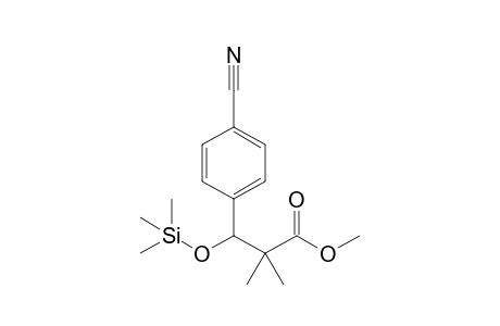 3-(4-cyanophenyl)-2,2-dimethyl-3-trimethylsilyloxy-propionic acid methyl ester