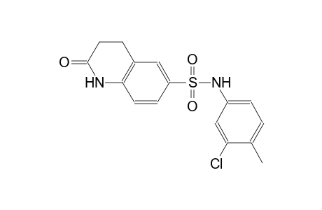 N-(3-chloro-4-methylphenyl)-2-oxo-1,2,3,4-tetrahydro-6-quinolinesulfonamide