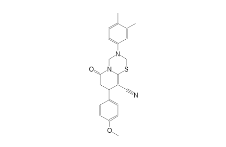 2H,6H-pyrido[2,1-b][1,3,5]thiadiazine-9-carbonitrile, 3-(3,4-dimethylphenyl)-3,4,7,8-tetrahydro-8-(4-methoxyphenyl)-6-oxo-