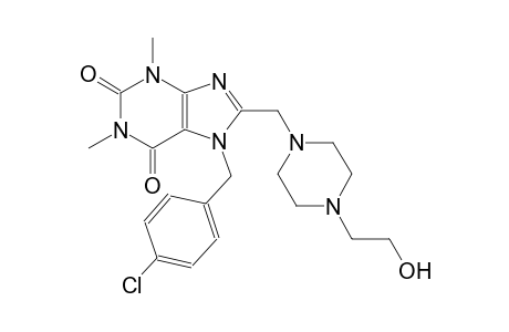 7-(4-chlorobenzyl)-8-{[4-(2-hydroxyethyl)-1-piperazinyl]methyl}-1,3-dimethyl-3,7-dihydro-1H-purine-2,6-dione