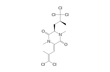 (3Z,6R)-3-(3,3-dichloro-2-methyl-prop-2-enylidene)-1,4-dimethyl-6-[(2S)-3,3,3-trichloro-2-methyl-propyl]piperazine-2,5-quinone