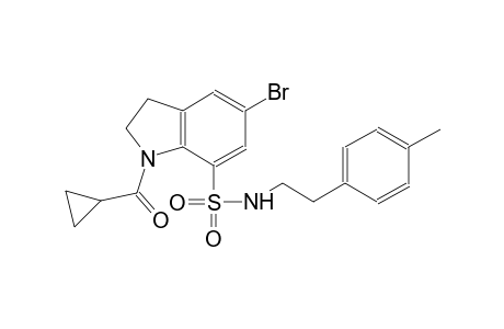 5-bromo-1-(cyclopropylcarbonyl)-N-[2-(4-methylphenyl)ethyl]-7-indolinesulfonamide