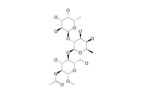 METHYL-2-ACETAMIDO-2-DEOXY-4-O-[6-DEOXY-2-O-(ALPHA-L-FUCOPYRANOSYL)-BETA-D-GALACTOPYRANOSYL]-BETA-D-GLUCOPYRANOSIDE