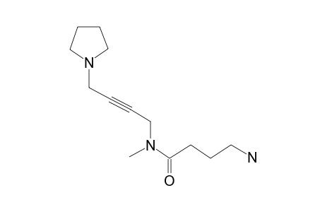 4-Aminobutyramide, N-methyl-N-[4-(1-pyrrolidinyl)-2-butynyl]-