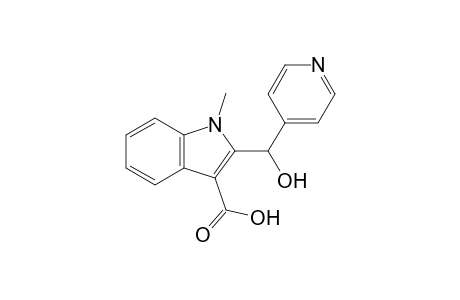 2-[1-Hydroxy-1-(4-pyridyl)methyl]-1-methylindole-3-carboxylic acid