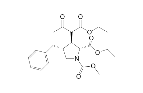 Ethyl [(2R,3S,4R)-N-(methoxycarbonyl)-4-benzyl-2-(ethoxycarbonyl)pyrrolidine-3-yl]acetylacetate