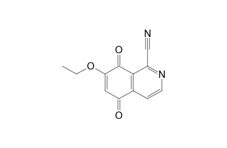 7-Ethoxy-5,8-bis(oxidanylidene)isoquinoline-1-carbonitrile