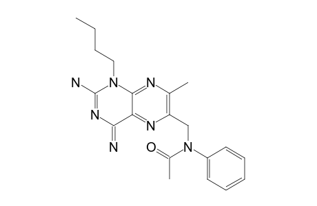 2-AMINO-6-(N-ACETYLANILINO)-METHYL-1-BUTYL-7-METHYLPTERIDIN-4(1H)-IMINE