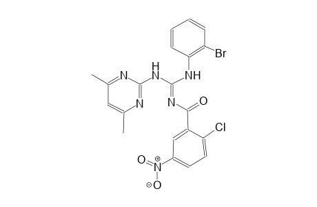 N-(2-bromophenyl)-N''-[(E)-(2-chloro-5-nitrophenyl)(oxo)methyl]-N'-(4,6-dimethyl-2-pyrimidinyl)guanidine