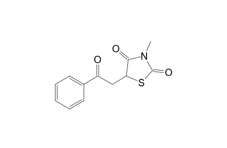 3-Methyl-5-[2-(phenyl)-2-oxoethyl]-2,4-dioxo-1,3-thiazolidine