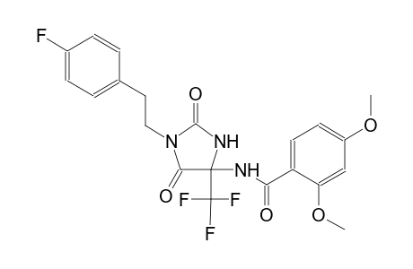 N-[1-[2-(4-fluorophenyl)ethyl]-2,5-dioxo-4-(trifluoromethyl)-4-imidazolidinyl]-2,4-dimethoxybenzamide