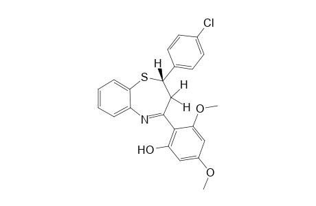 (S)-2-[2-(4-Chloro-phenyl)-2,3-dihydro-benzo[b][1,4]thiazepin-4-yl]-3,5-dimethoxy-phenol