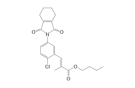 2-Propenoic acid, 3-[2-chloro-5-(1,3,4,5,6,7-hexahydro-1,3-dioxo-2H-isoindol-2-yl)phenyl]-2-methyl-, butyl ester