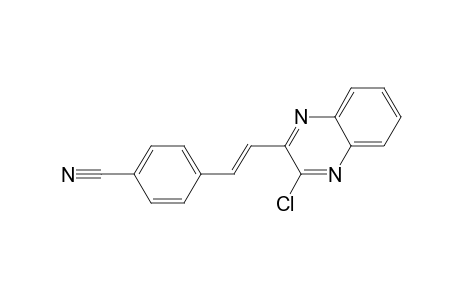 4-[(E)-2-(3-chloro-2-quinoxalinyl)ethenyl]benzonitrile