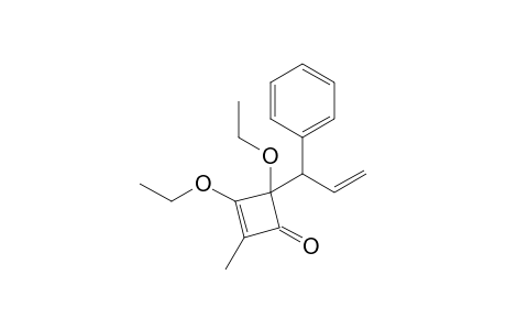 3,4-Diethoxy-2-methyl-4-(1-phenyl-2-propenyl)-2-cyclobutenone